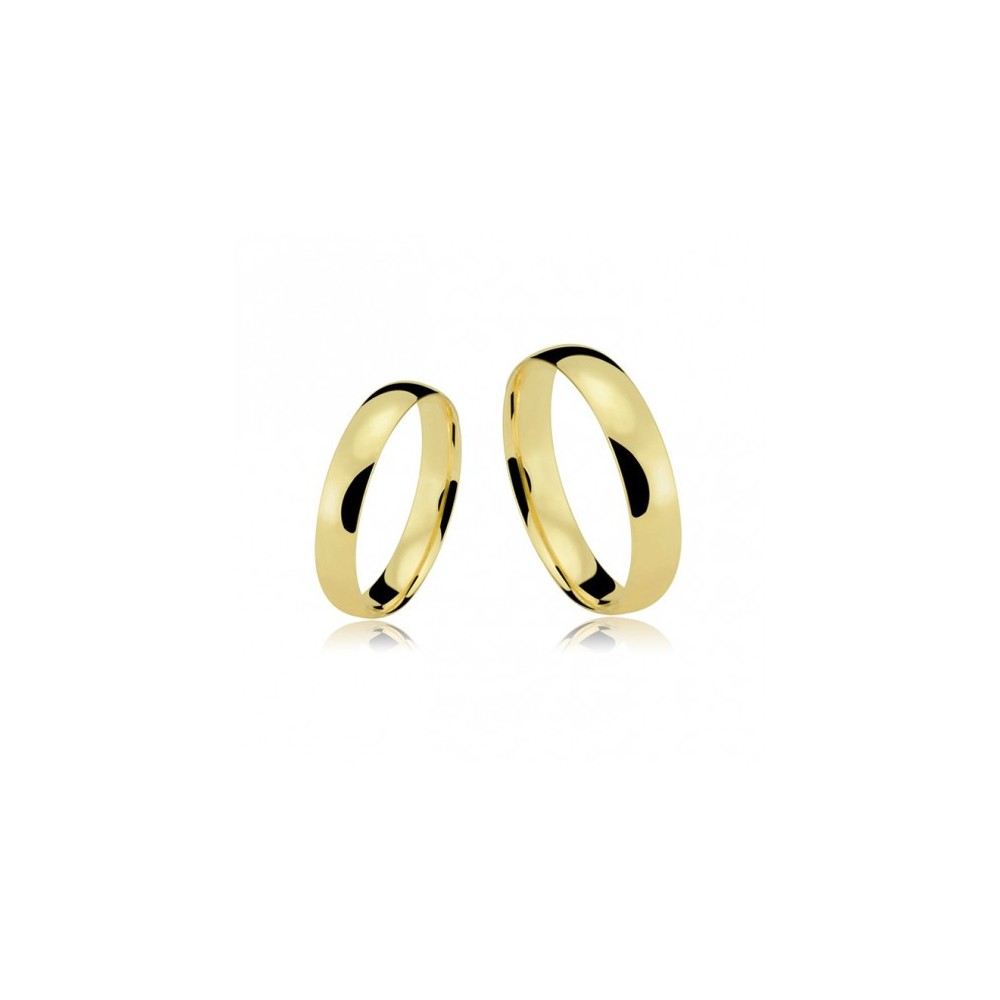 Aliança ouro 18k 4mm (Par) Consulte Preço