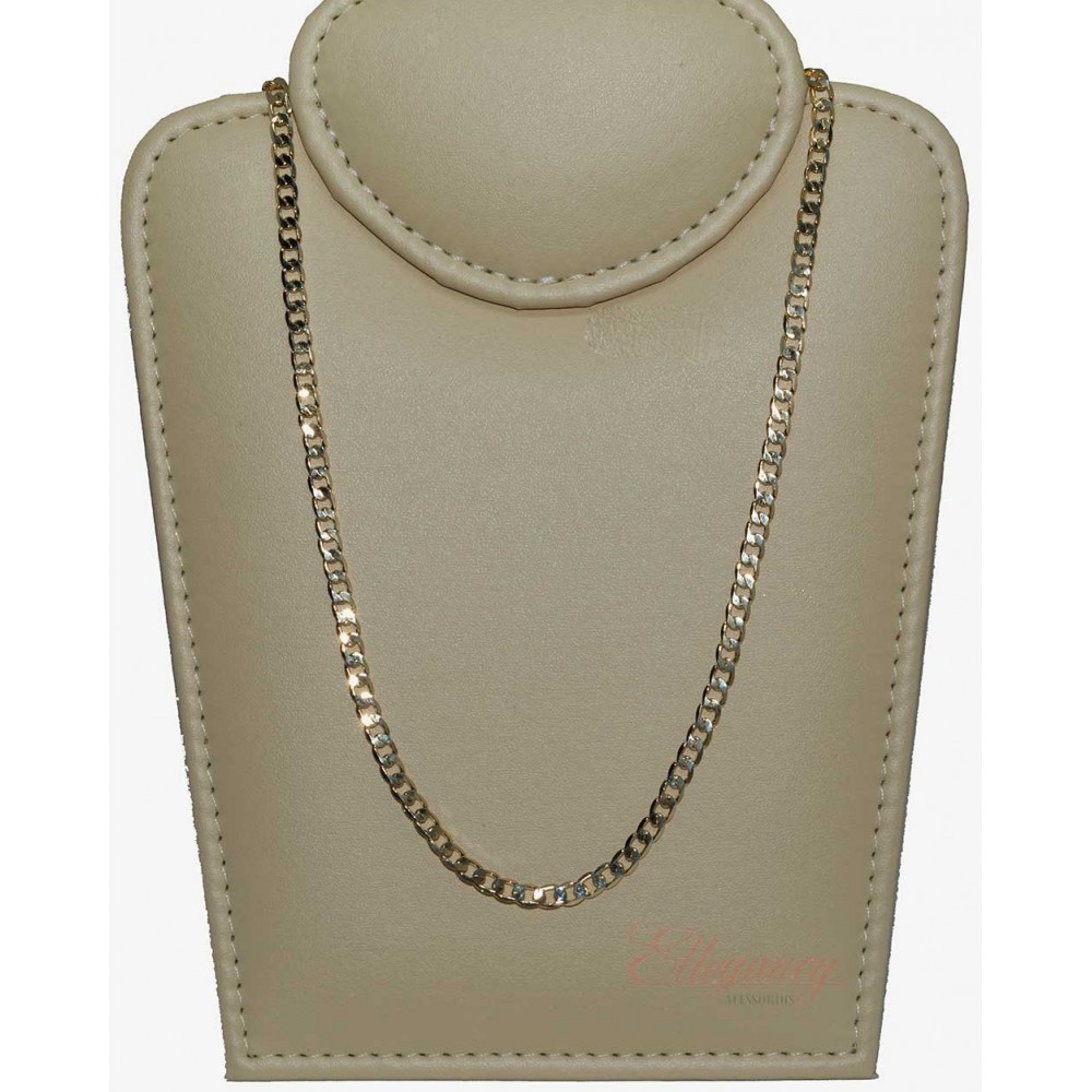 Corrente masculina Grumet 60cm folheada a ouro 18k