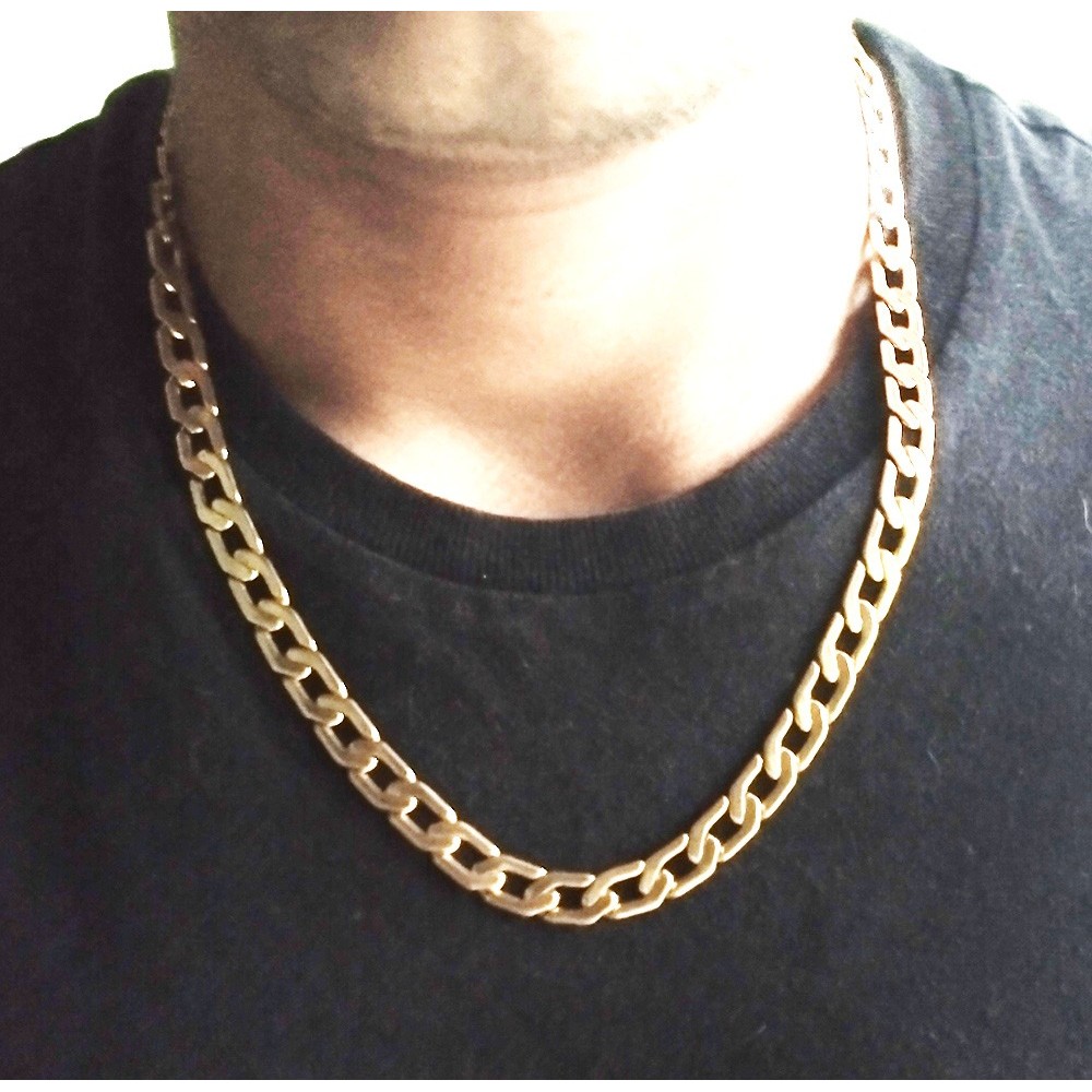 Corrente masculina dourada 54cm