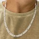 Corrente prata 925 3x1  5,1mm 60cm